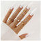 Dishowme Boho Pearl Infinity Knuckle Rings Set Lucky 8 Wave Twisted Finger Joint Ring Kostüm stapelbare Ringe für Frauen Mädchen Männer (Gold)