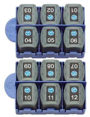 TREND Networks | 158050 | VDV II Series Cable Testers | RJ45 Remote Units (#1 - #12) | Numbered Remote and Identifiers | Data Verification and Troubleshooting Tool Accessory | Set of 12