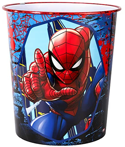 Spiderman Kids Childrens Waste Bucket Paper Bin Basket for Bedroom Study Desk Dustbin
