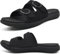 COFACE Sandales Femme Été Mode Orthopedique Slides Avec Support Confortable Plantar Fasciite Léger Sandale De Sangles Réglables,DBlack 41