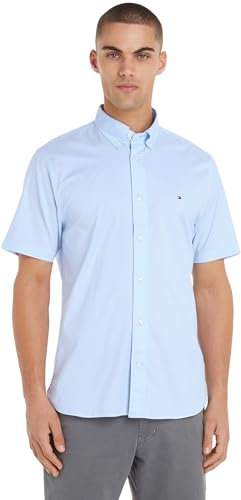 Tommy Hilfiger Chemise Homme Chemise Casual, Bleu (Calm Blue), S