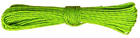 Corda ultra leggera in Dyneema verde riflettente, diametro 2 mm, carico di rottura 200 kg, corda guida per tenda, adatta per vela, gommone, yachting, crociera, corsa, 40 metri