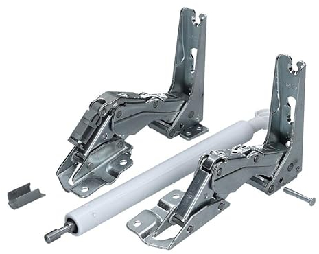 LUTH Premium Profi Parts Türdämpfer + Türscharnier oben + unten kompatibel mit Liebherr 9590166 für Kühlschrank