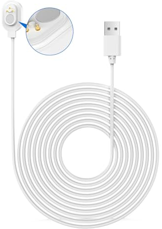 9.84ft Charging Cable for Arlo Ultra/Arlo Pro 3/4/5S;Ultra 2;Arlo Go 2 Power Cable, Magnetic Charging Cable for Arlo Weatherproof Outdoor or Indoor Cable
