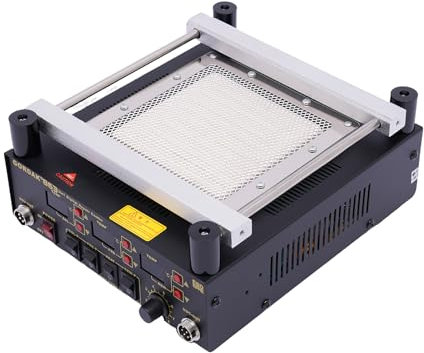 863 Rework Station 3-in-1 Soldering Preheat Hot Air Machine - Electronic Repair Combo with Hot Air Gun, Soldering Iron, IR Preheating Station