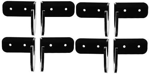 BESPORTBLE 4pairs Wall-mounted Baseball Bat Display Rack Decorative Holders for Softball Hockey and Tennis Bats for Collectors and Sports Fans