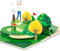 GREETING ART Golf Grußkarte,Pop Up Golf Karte zum Ruhestand, Pop Up Karte Golf – 3D Geschenkkarte zum Geburtstag, als Gutschein für Golfspieler oder Geburtstagskarte für Golfer
