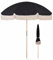 CNHRFGVD Parasol de plage avec frange 200cm,Parasol de vacances noir gothique,Parasol de jardin portable,Protection UV,Parapluie d'extérieur pour balcon,terrasse,patio