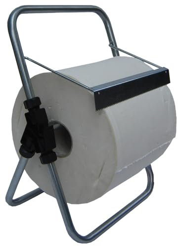 Porta Rotolo a Cavalletto da Banco per Carta Asciugamani Multiuso 30 cm in Acciaio 8055E Agrati