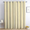 Verdunklungsvorhänge Gardinen mit Ösen Blickdichte Vorhänge Lärmschutzvorhang für Kinderzimmer Thermo Gardinen mit Gelbe Streifen Muster, 214 x 91.5 cm (HxB), Einfacher Stil 2er Set Schiebevorhänge