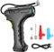 CGEAMDY Inflador De Coche Inalámbrico, Compresor Aire Manual Inflar Neumáticos, Compresor Aire Inalámbrico Inflar Neumáticos, Batería Recargable USB Bomba Portátil Neumático Coche(con Batería)
