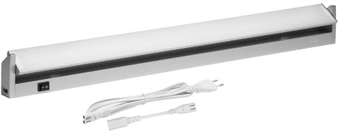 Oktaplex Rota Unterbauleuchte Küche schwenkbar LED 1615 Lumen 3000K warmweiß 91cm 14,6W Küchenbeleuchtung Aluminium mit Schalter 230V