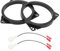 INFINAUTO Bague D'Espacement De Haut-Parleur Bague D'Espacement De Tweeter Adaptateur D'Espacement Avant Arrière Pour 6,5 Pour Renault Trafic 2015 Et Ultérieur Abs Noir Étanche
