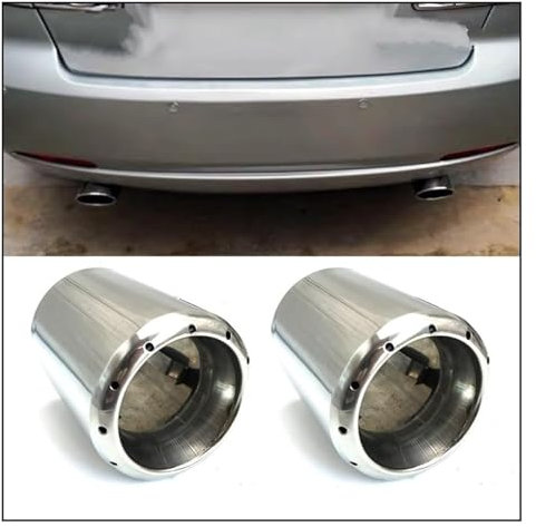 Spring talks Auspuffblenden Für Mazda 6 2X Auto Zubehör Auspuff Schalldämpfer Spitze Edelstahl Trim Hinten Schwanz Kehle Liner