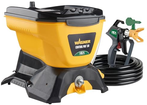 Wagner Spraytech 2435698 Control Pro 130 Paint Sprayer with T2 Gun, High Efficiency Airless Sprayer with Low Overspray, Yellow