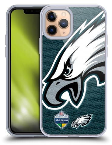 Head Case Designs Offizielle NFL São Paulo Eagles Internationale Spiele 2024 Gelhülle [Militärischer Schutzgrad] Kompatibel Mit Apple iPhone 11 Pro Und Kompatibel Mit MagSafe