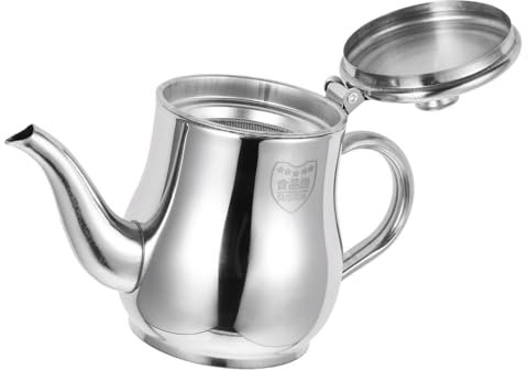 SHOWERORO pot à huile en acier inoxydable filtre à graisse bidon de stockage d'huile de friture bidon petrole recipient huile récipient d'huile de cuisson bac à graisse avec passoire