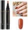 Nail Polish Pen,3 in 1 Gel Nail Polish Pen,Nail Polish Gel Pen,One Step Gel Nail Polish Pen,Nail Art Pens for Gel Polish,Nail Varnish Pens,Nail Gel Pen Tools,Nail Art Graffiti Pen Nail Drawing Pen,Q12