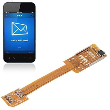 XUMIUZIY Nano SIM -to -SIM -Kartenadapter, Männliche Bis Weibliche Erweiterung Soft Flat FPC -Kabel -Extender, Nano -SIM -Karte Zum Standard -SIM -Karten -Kit, Dual -SIM -Kartenadapter