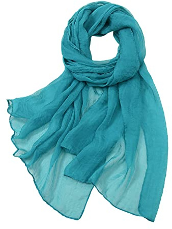 Générique Foulards en Mousseline de Soie pour Femme - Uni - Écharpe Douce - Foulard pour Filles - 170 * 70 cm