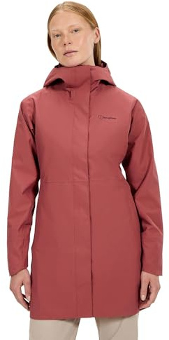 Berghaus Damen Omeara Long Length Waterproof Shell Jacket | Adjustable Fit | Two-way Zip Jacke