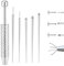 AstraGlam 6PCS Piercing Tool Kit, Piercing Ball Grabber and Opener Set, Piercing Tongs for Changing Jewelry, Piercing Accessories for Ears Nose Lip, 16G 18G Compatible