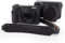 MUZIRI KINOKOO Camera Case for Canon Powershot V1 Vlog Camera, PU Leather Dermatoglyph Protective Cover for Canon V1, Detachable Carrying Case with Adjustable Shoulder Strap - Black