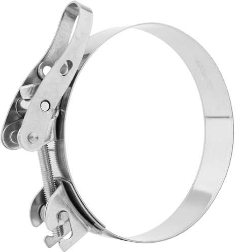 Boltza Quick-Release Lever Hose Clamp SS304 – Heavy Duty Worm Drive Adjustable Stainless Steel Clip (100mm)