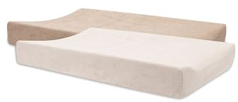 Jollein Coprifasciatoio in spugna – Rosa cipria/Rosa selvatica – Confezione da 2 – 50x70 cm – 85% cotone, 15% poliestere – Certificato OEKO-TEX – Coprifasciatoio