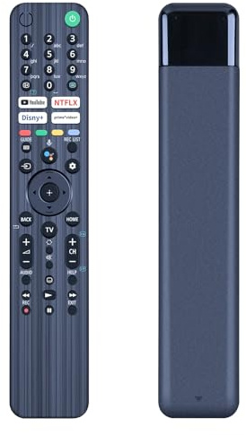 WKOLF New Universal RMF-TX520E RMFTX520E Voice Replacement Remote Control for Sony Bravia OLED 4K UHD TV W800, X80J, X81J, X82J, X85J, X90J, X92J, X93J, X94J, A80J series TV KD-32W800 KD-55X85J