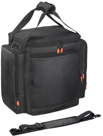 HTU For Partybox Essential 2 Portable Speaker Case Large Capacity Padded Speaker Protective Cover Anti-Scratch Double-Sided Speaker Storage Bag Essential