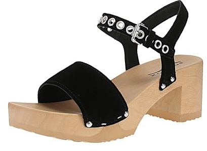 Softclox S3665 Helmina Kaschmir - Damen Sandalette - 04-Schwarz, Größe:42 EU
