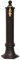 Kleiner Standbrunnen 49cm Alu braun Brunnen Waschbecken Garten Antik-Stil