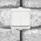 Presa non incassata per ambienti umidi, interruttore di serie IP54 - tutto in uno - cornice + inserto + copertura (serie G1 bianco puro)