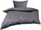 Mako Satin Damast Paisley Bettwäsche Garnitur Davos 155x220 + 80x80 schwarz - grau