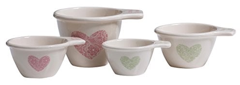 Premier Dolomite Measuring Cups Set of 4, 250 ML, Pastel Colored, Ceramic, Baking