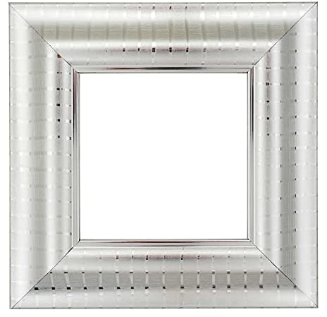 ElekTek Decorative Switch Surround Frame Cover Finger Plate Verona Silver Chrome Stripe