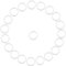 20Pcs Sicher Silikonring für Schnuller Schnullerketten Clips Adapter Halter Weiche Baby Beißring Halter Ringe Geburtstag Baby Shower (Weiß)