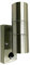 Hochwertige Edelstahl-Wand-Leuchte Bornholm mit Sensor, Up-/Down-Light, Fassung 2 x GU10 H: 21,5cm Eingangs-Balkon-Terrassen-Lampe-Strahler