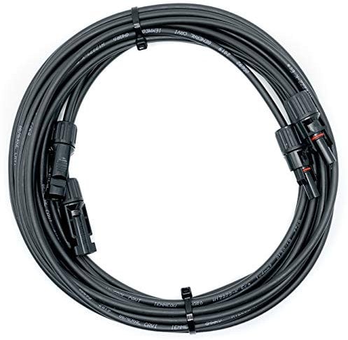 WATTSTUNDE VSS 4.10 Solarmodul zu Solarmodul Verlängerungskabel Paarweise zum Reihen oder Parallelschalten von Solarmodulen (10m, 4mm²)