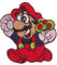 Super Mario Luigi Aufnäher Patch Bügelbild 80er Game Spielkonsole