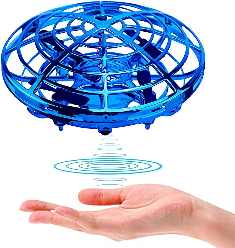 ShinePick Mini Drohne für Kinder, Fliegender Ball Handgesteuertes Spielzeug, Wiederaufladbar Quadrocopter Infrarot-Induktion mit LED-Lichtern Geschenk für Kinder, Innen- und Außenbereich