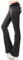 Redseventy Damen Hose Wetlook Lederlook Kunstleder Optik Bootcut Jeans mit Gürtel (38)