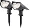 Solarlampen für außen, LED Solarstrahler Außen mit Erdspieß, 2 Helligkeitsstufe solar gartenleuchte, 18 LEDs 6000K IP65 Wasserdichte Wandleuchte Pflanzenstrahler für Patio Pfad Hof Garten (2er Pack)