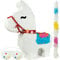 ILP Pinata Lama zum Befüllen - Lama Pinata Set mit Pinata Stock und Maske - 40 x 46 x 10 cm - Pinata Geburtstag Mädchen Junge - Alpaka Pinata Kindergeburtstag - Piñatas Kinderspiele Geburtstagsparty