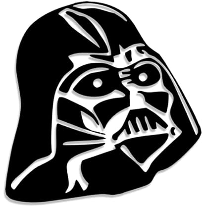 Decus Shop Darth Vader Kopf 2765 // Sticker Aufkleber vers. Größe Farbe