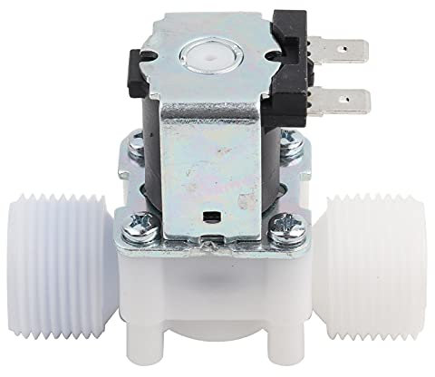 Solenoid Water Valve,DC 12V DN20 G3/4 N/C Plastic Electromagnetic Valve Normally Closed Water Inlet Switch