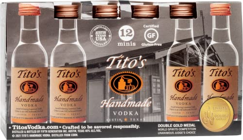 TITO'S Handmade Vodka Miniaturen 12er Box