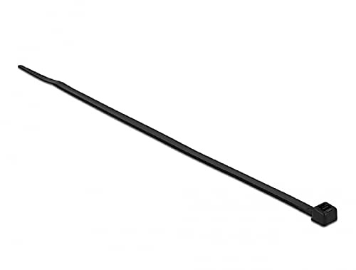 Delock Kabelbinder mit hoher Zugfestigkeit L 200 x B 4,8 mm schwarz 100 Stück