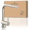 Wasserwerk WK4 Küchenarmatur - Design-Wasserhahn Küche - Edelstahl-Optik - 360° drehbar - Armatur mit Energiesparfunktion & Verbrühschutz - Premiumqualität Made in Germany